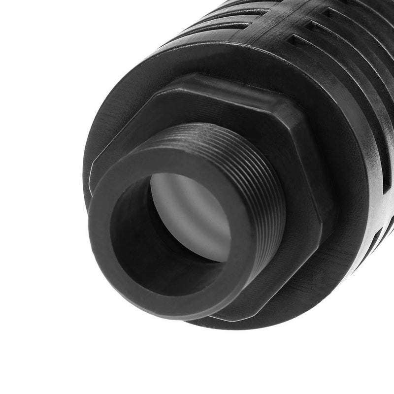[Australia - AusPower] - uxcell Plastic Pneumatic Muffler Exhaust Air Line Silencer 3/4 PT Black, 2pcs 