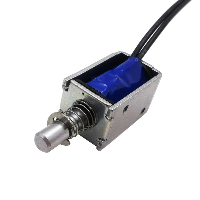 [Australia - AusPower] - 2PCS Mini Push Pull Linear Solenoid Electromagnet 3mm Stroke DC 3V~5V 6? 0.5A~0.83A Open Frame Mini Frames Actuator Electric DC Magnet Solenoid DS-0420S 