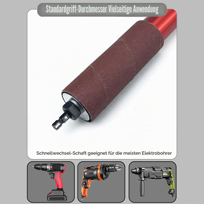 Spindle Sander Adapter 1.5 Inch Mandrel Made of Aluminum Alloy - Converts Drill into Grinder for Wood and Metal - Easy to Assemble