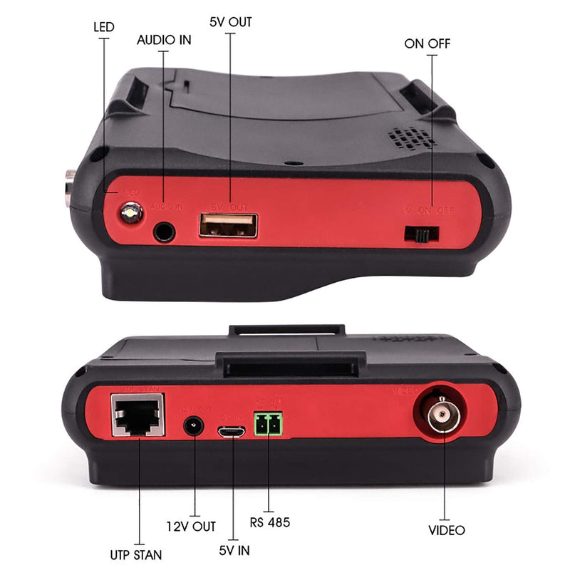 [Australia - AusPower] - Wrist CCTV Tester, Portable Camera Tester CVBS Analog Tester4.3" TFT Color LCD CCTV Video Audio Security Surveillance Camera Tester（6300） 