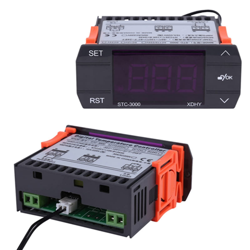 [Australia - AusPower] - -3000 110V-220V Digital temperaturregler Touch Digital Temperature Controller Thermostat with Sensor(30A) 30A 