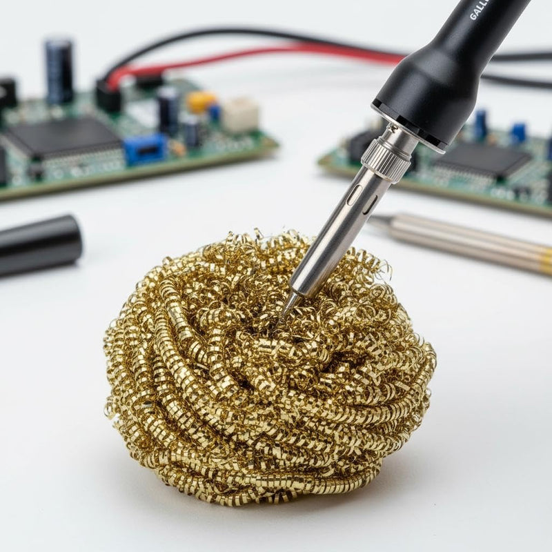Gallun Optimal Dry Sponge Brass Wool for Soldering Tip Cleaning