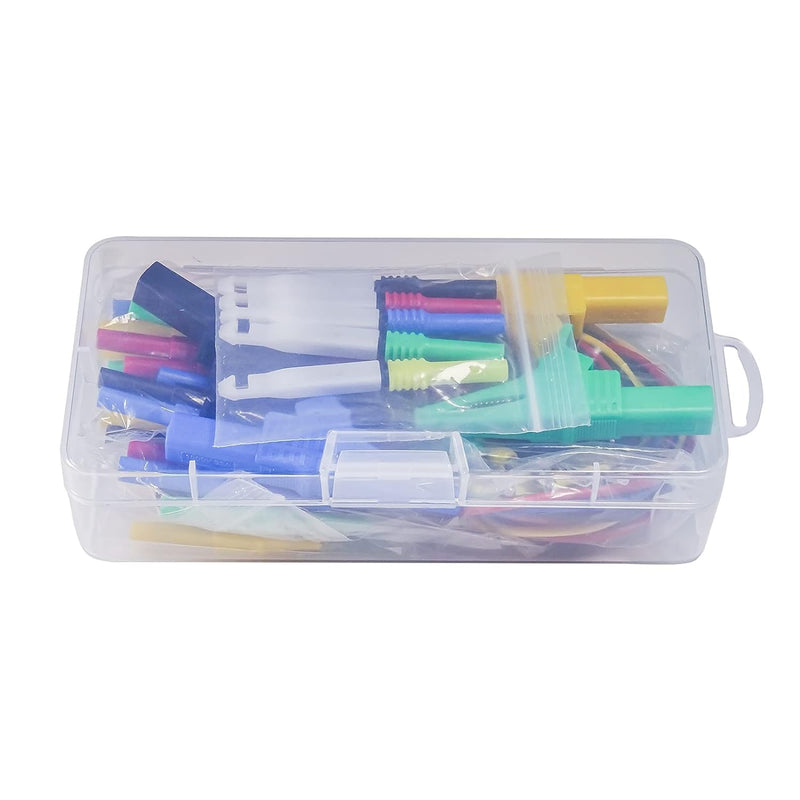 Back Probe kit 30pcs, Copper Alligator Clips to Banana Plug Test Lead, Automotive Test Lead Kits for Automotive Repair and Diagnostic Circuit Testing Blue