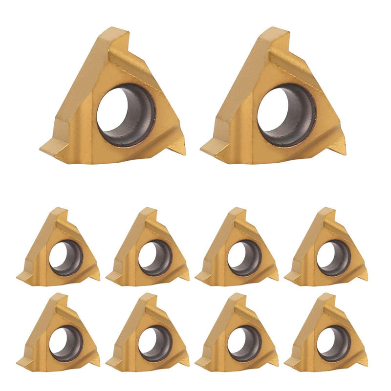 [Australia - AusPower] - 10pcs 11ER A60 1/4Inch Turning Inserts Indexable Inserts Carbide Inserts CNC Lathe Turning Inserts for Finishing Steel Stainless Steel 