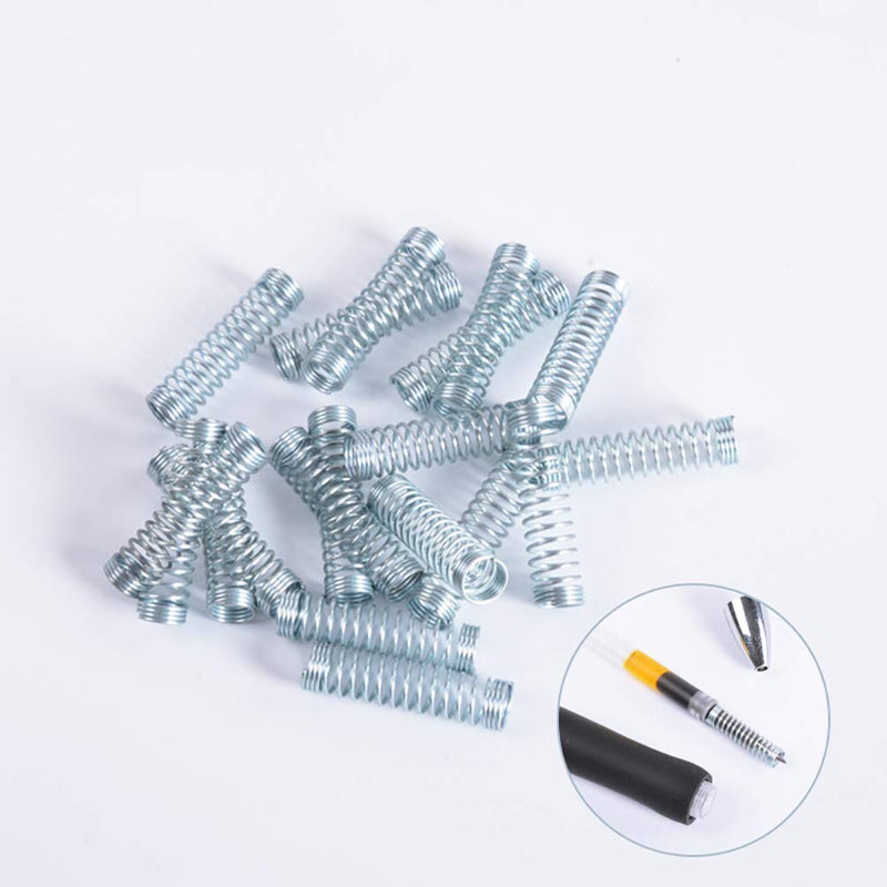 Customized Galvanized Zinc Plate Steel Wire Ball Point Pen Spring Small Ballpoint Pen Compression Spring Pressure Springs, Wire Diameter 0.4mm * Out Diameter 4.5mm * Length 18mm, 100PCS