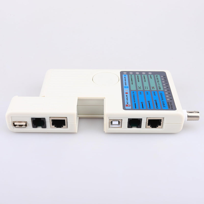 [Australia - AusPower] - Multifunctiona Network Cable Tester 4in1 Remote USB BNC Rj11 Rj45 LAN Phone Cable Testing UTP STP Wire Tester Meter Tracker Tool 2pcs 