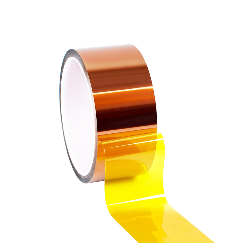 KR. LIF 2 Rolls Heat Resistant Tape for Sublimation, 10mm x 25m (82ft) – No Residue Heat Transfer Polyimide Tape for Heat Press, Vinyl, Electronics, Soldering, Circuit Boards