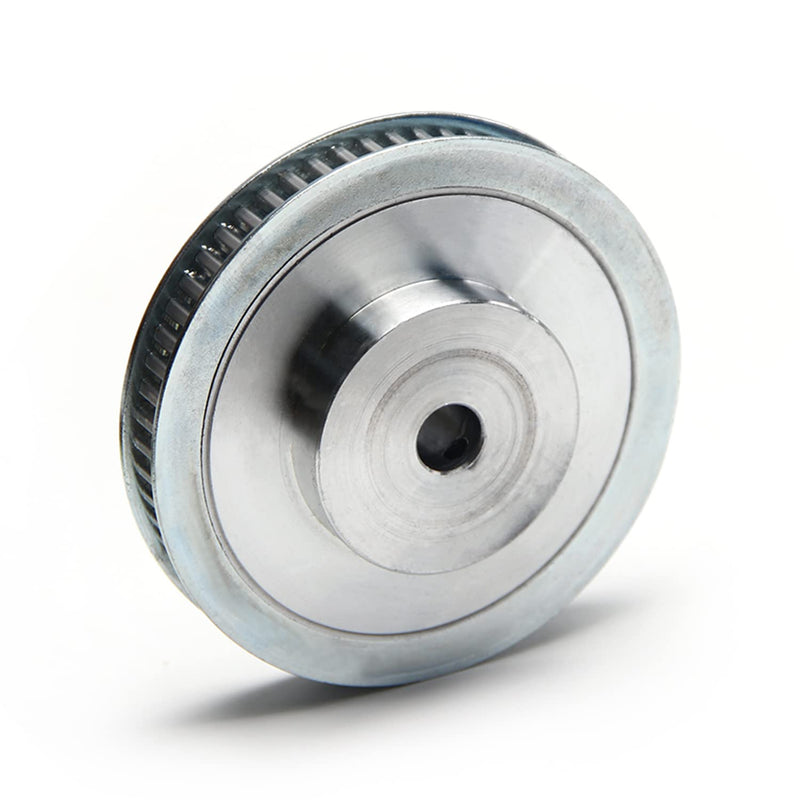 [Australia - AusPower] - Fielect Aluminium Alloy XL 60 Teeth 12mm Inner Bore Diameter Timing Belt Pulley Flange Synchronous Wheel Silver Tone for 3D Printer CNC 1Pcs XL60 12mm Inner hole 