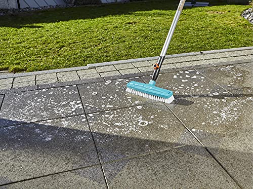 Gardena combisystem scrubbing brush: Optimal tool for cleaning in the house, 30 cm working width, highly elastic polypropylene cutlery, furniture-friendly through rounded edges (3639-20) scrubber Single