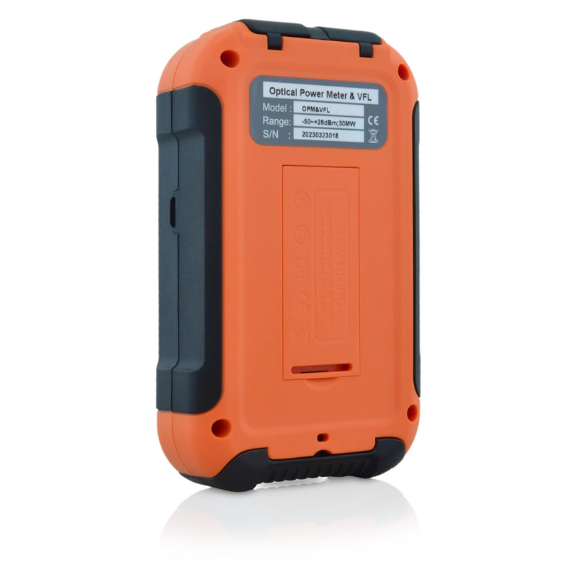 800nm to 1700nm OPM -50dBm to +26dBm Optical Fiber Power Meter Tester Integrated 20km 650nm VFL Compatible with FC+SC+LC+ST-SS103PVC13 SS103PVC13(800~1700nm/-50~+26dBm OPM)