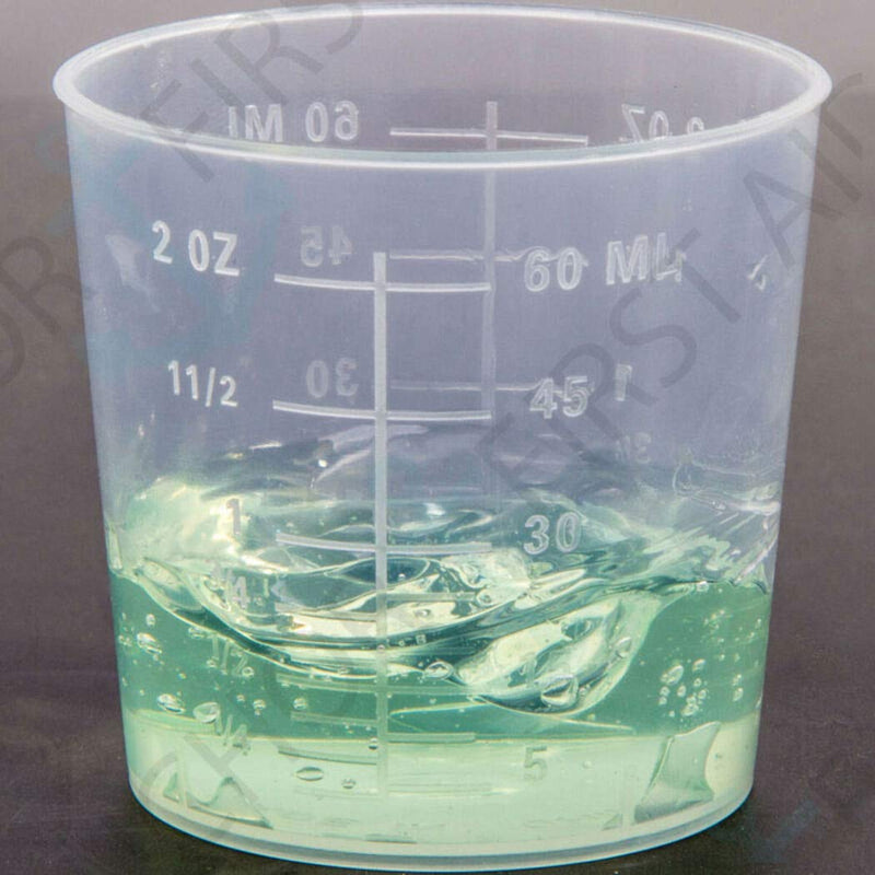 [Australia - AusPower] - 50PCS Plastic Medicine Cups, 60ml/2oz Clear Reusable Graduated Cups Transparent Scale Measuring Cups, Measure Container for Mixed Pills, Liquid Medication 