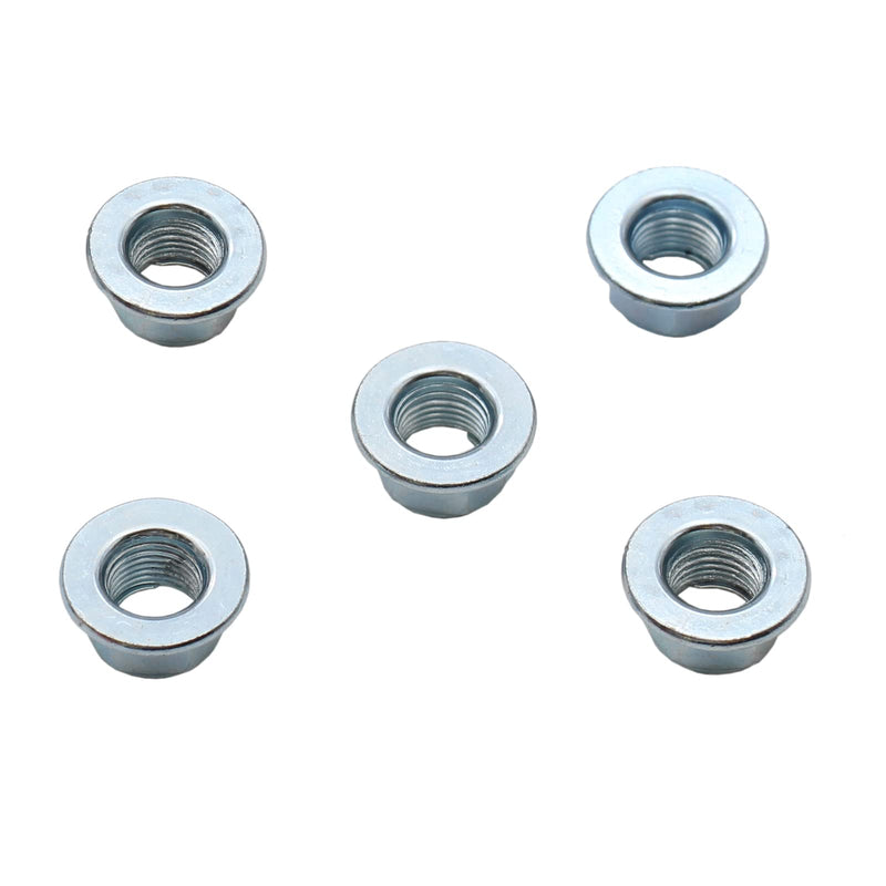 [Australia - AusPower] - M12 / 12mm x 1.25 Self Lock Flange Nuts M12x1.25 5 Pack M12 