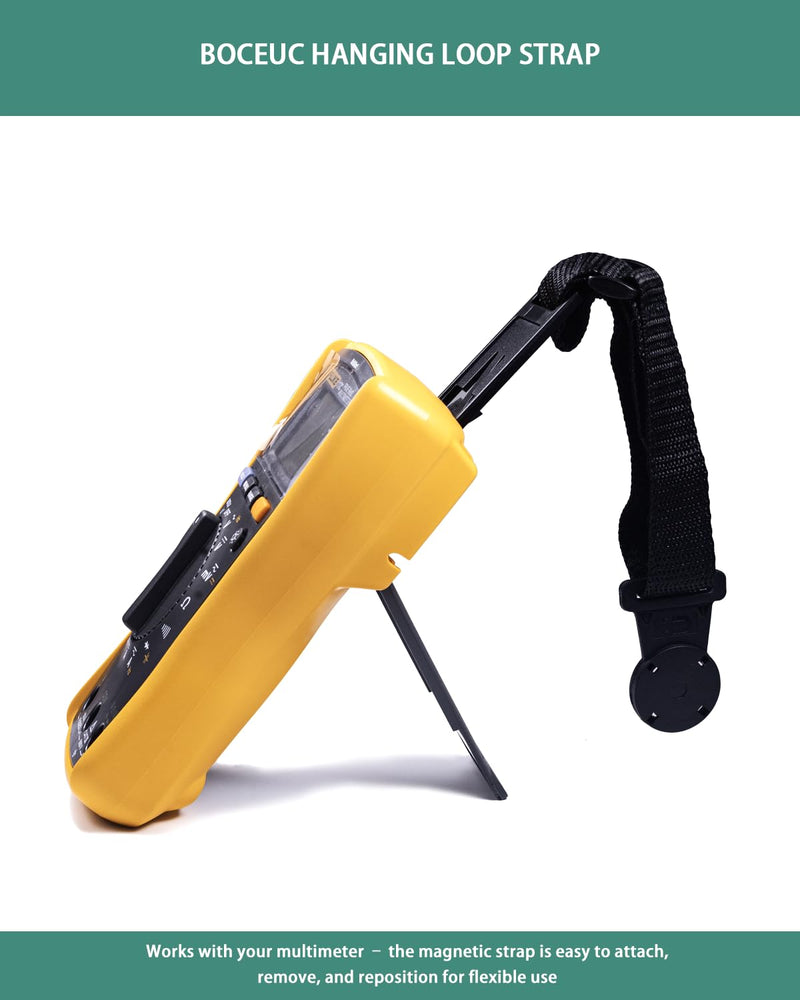 [Australia - AusPower] - Magnetic Hanging Strap for Fluke Multimeter 115, 116, 117, 175, 177, 179, 15B+, 17B+, 18B+, 87V, 287, 289 