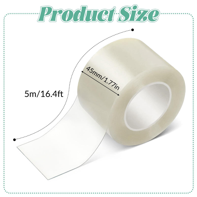 Archival Safe Book Repair Tape, Safe Acid-Free Bookbinding for Broken Pages Strong Adhesive Clear Tape Waterproof Books Binding Tapes for Libraries Old Books Broken Pages(1.77 Inch x 16.4 Feet)