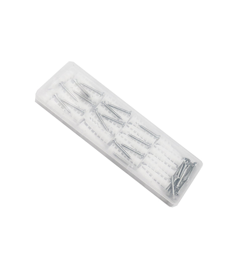 [Australia - AusPower] - 60pcs #8 x 1-1/4'' Drywall Anchors, Wall Anchors and Screws for Drywall, 75LB Hanging and Mounting, 30pcs Threaded Plastic Sheetrock Anchors and #8 Screws 