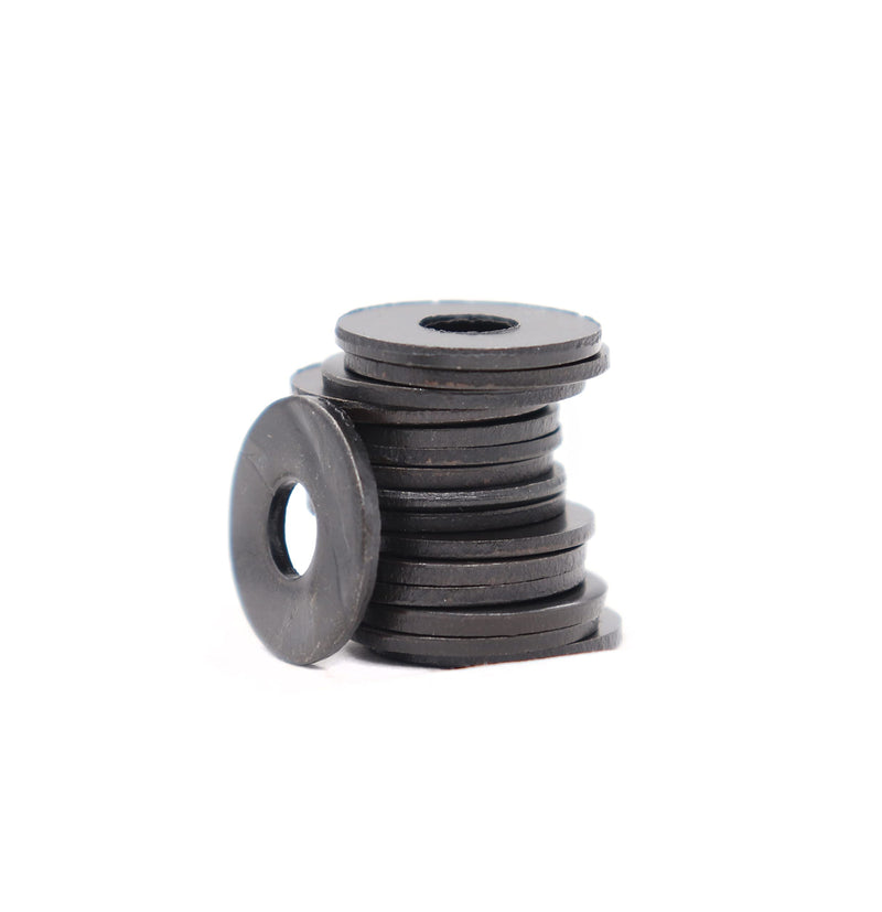 [Australia - AusPower] - 50pcs Black M8 Flat Washers(OD=24mm, 2mm Thickness) Grade 8 Carbon Steel, Zinc Plated M8*24*2.0mm 50pcs 