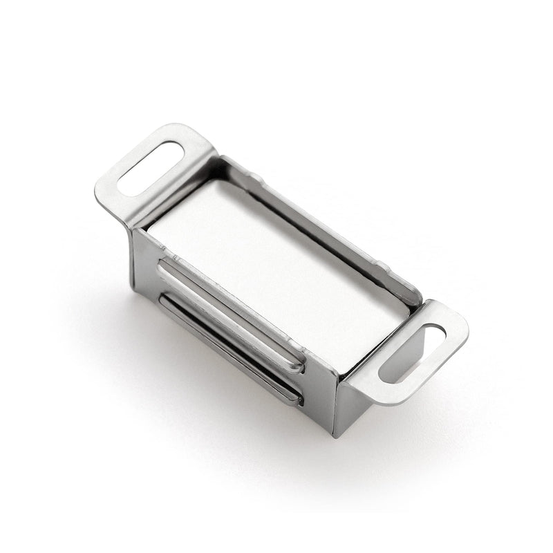 Ravinte 16 Pack Silver Magnetic Door Catch, Brushed Satin Nickel Cabinet Magnets, Strong Magnetic Catch Latch for Kitchen Cabinets, Drawers & Cupboards, Stainless Steel Closures