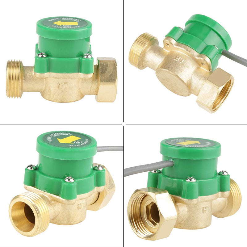 [Australia - AusPower] - Water Flow Switch, AC 220V G3/4"-3/4" Thread Water Pump Flow Sensor Electronic Pressure Automatic Control Switch 