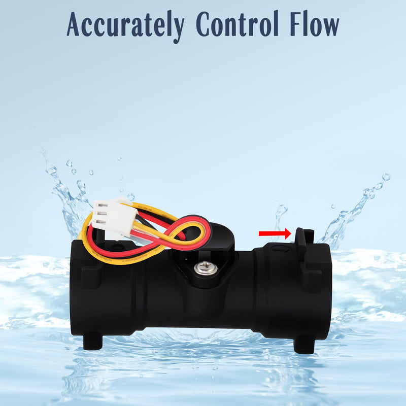 Water Flow Sensor Compatible with CAMPLUX Ranein Recpro Girard FOGATTI Furrion RV Water Heater and Gas tankless Water Heater