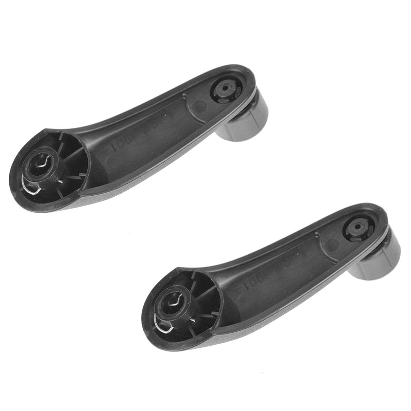 [Australia - AusPower] - TRQ Manual Window Crank Handle Black LH RH Pair Compatible with Express Savana Saturn 