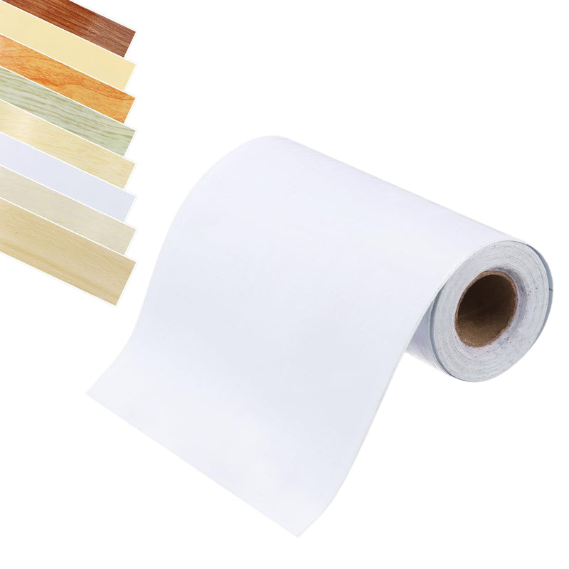 uxcell Wood Grain Tape, 4.72" x 33Ft Self-Adhesive Wooden Grain Repair Tape Simulated Repair Patch for Wall Corner Table Door Baseboards Floor Sofa Furniture (White Wood Grain) White Wood Grain 4.72"x33Ft