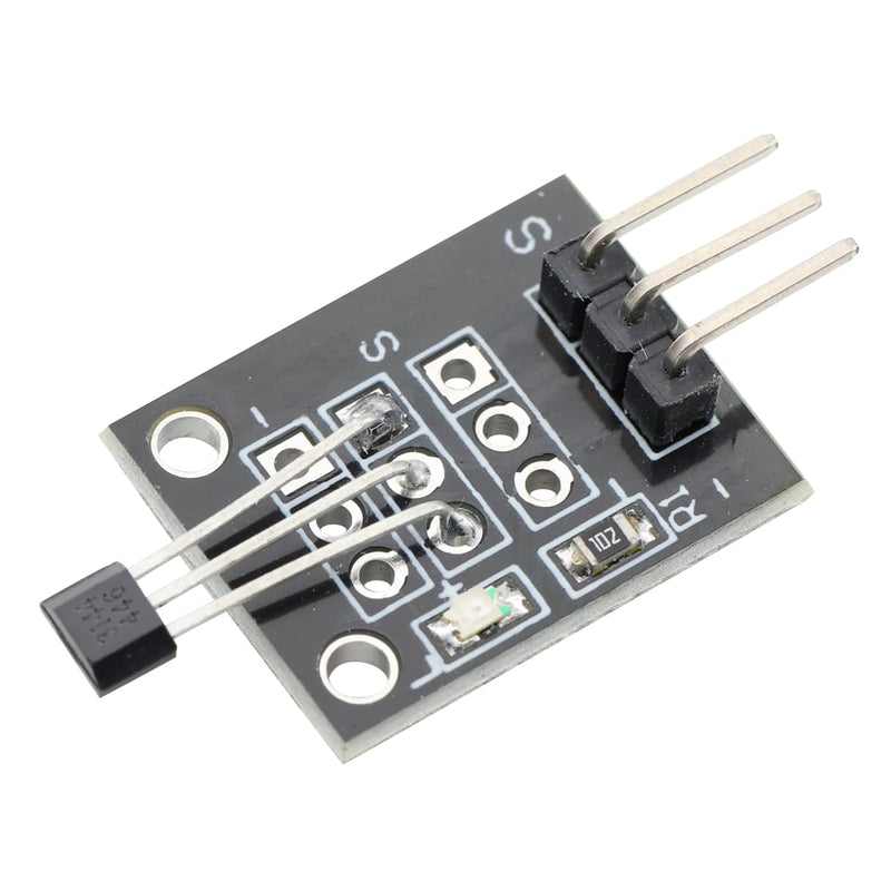 KY-003 Hall Effect Magnetic Sensor Module 4.5V - 24V Hall Sensor Non-Contact Detection Magnetic Fields for Arduino PIC AVR Smart Cars (Pack of 6)