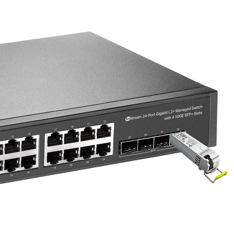 TP-Link TL-SM321B 1G Mini-GBIC Single-Mode Transceiver Module, 1000Base-BX WDM Bi-Directional SFP Module, LC Port, TX: 1310nm RX: 1550nm Black (Pack of 2) Standard (Pack of 2) 1310 x 1550 nm