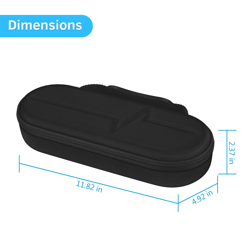 [Australia - AusPower] - Stethoscope Case for 3M Littmann Classic III, Lightweight II S.E, Cardiology IV Diagnostic, MDF Acoustica Stethoscopes - Travel Hard Carrying Bag for Doctor & Nurse Accessories (Black) Black 