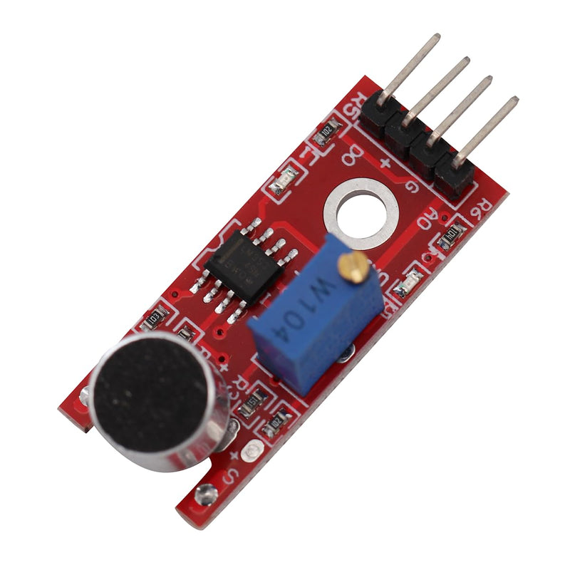 KY-037 4 Pin Voice Recognition Sensor Module Sound Recognition Module Microphone Transmitter for Intelligent Robot Car Kits with Cable (Pack of 3)