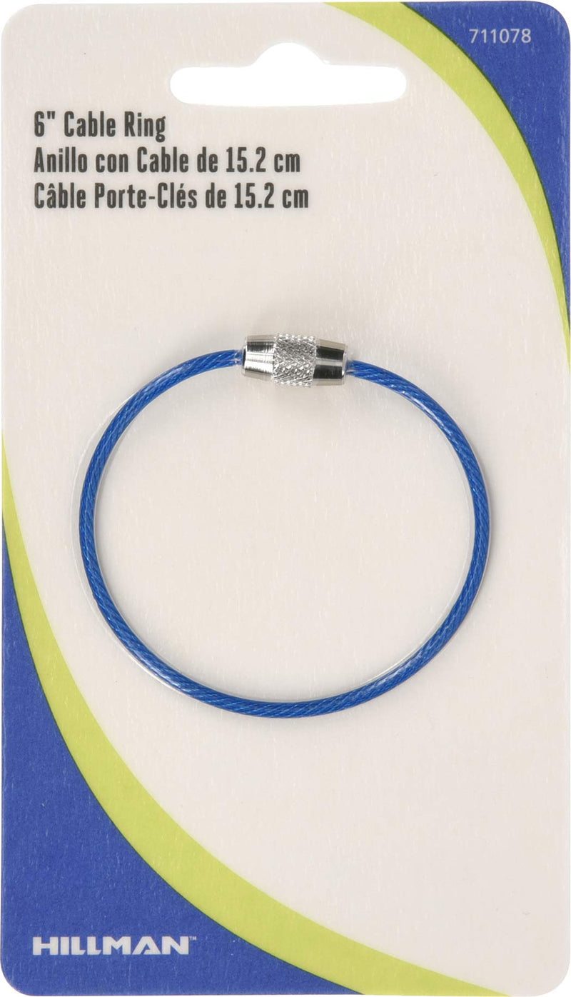 [Australia - AusPower] - Hillman Cable Ring 6" with Lock, Steel, 1 Pack 