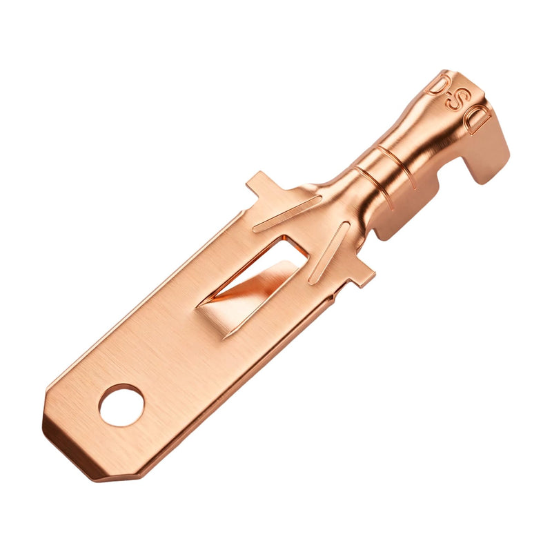 Heschen 100 x 1/4" Spade Quick Connector Crimp Connectors Non Insulated