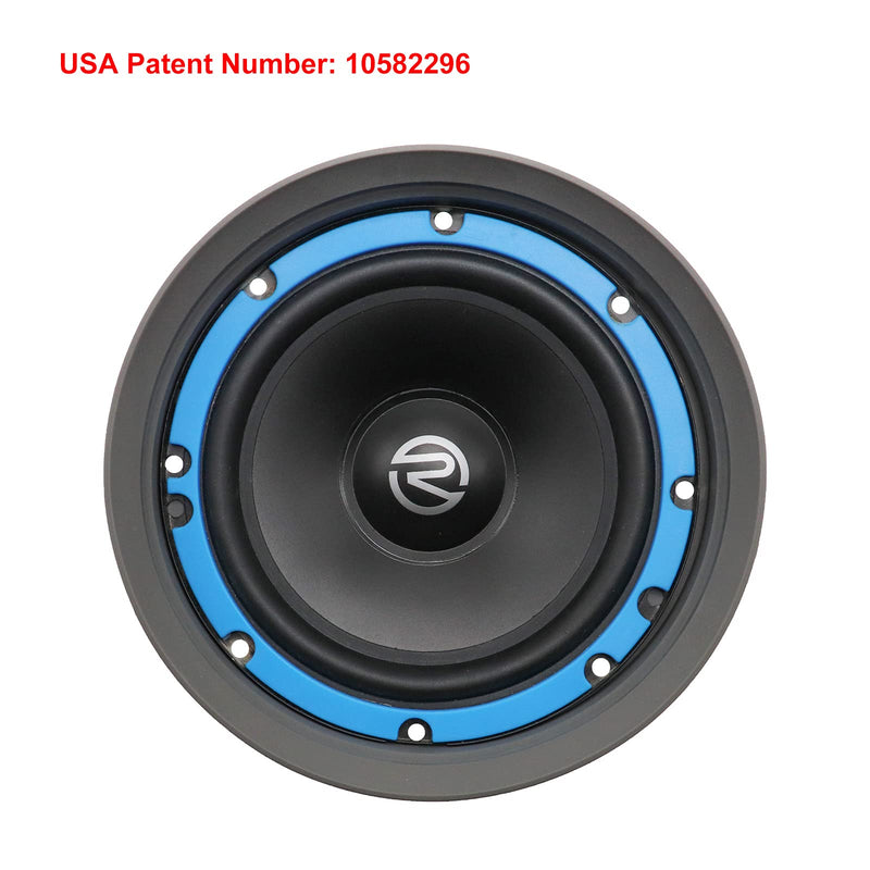 [Australia - AusPower] - RECOIL SPB65 Foldable Silicone 6.5” Car Speaker Baffle Kits with Egg Crate Foam for Sound Quality Improvement and Speaker Protection One Pair 