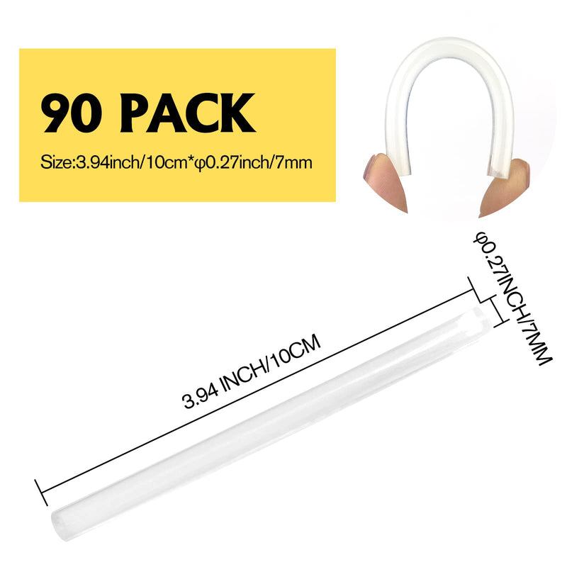 [Australia - AusPower] - Krightlink 90 Count Hot Glue Sticks 4" Long x .27" Diameter Mini Size Hot Melt Glue Sticks Compatible with Most Glue Guns for Crafting, DIY, Home Repair, Clear - 1 Pack 