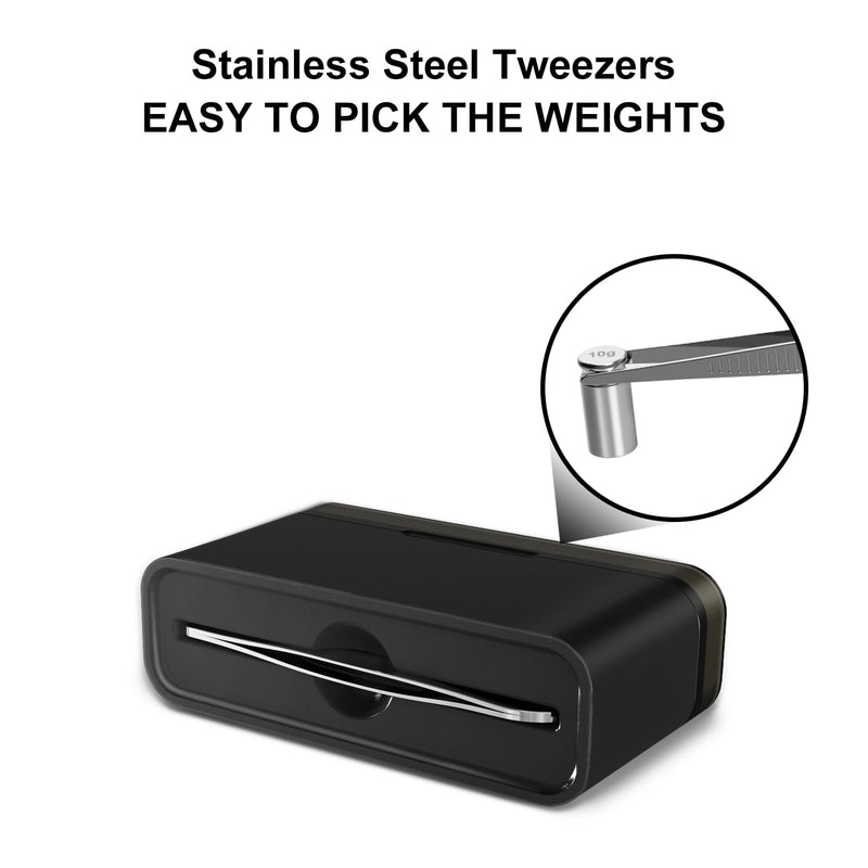 [Australia - AusPower] - Calibration Weights 210g,9 PCS High Precision Scale Calibration Weight Kit,1g 2g 5g 10g 20g 50g 100g Calibration Weight with Stainless Tweezers for Digital Scale Gram, Mg Scale, Lab Scale 9PCS 