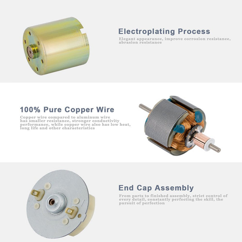 Greartisan DC 12V 550RPM Gear Motor High Torque Electric Micro Speed Reduction Geared Motor Centric Output Shaft 37mm Diameter Gearbox 550 RPM 12 Volt