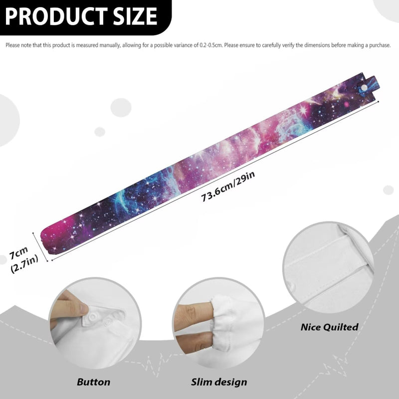 [Australia - AusPower] - Babrukda Purple Galaxy Stethoscope Covers for Nurses Doctors Stethoscope Accessories Stretchy Stethophone Cover Scrunchie with Elastic Bottom Snaps Universal 1 Pack 