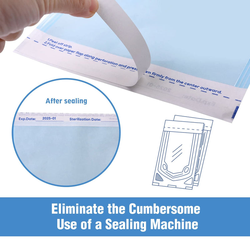 [Australia - AusPower] - 200 Pouches Dental Self-Sealing Sterilization Pouches 2.25x4 inch 200/Box 1 Box 