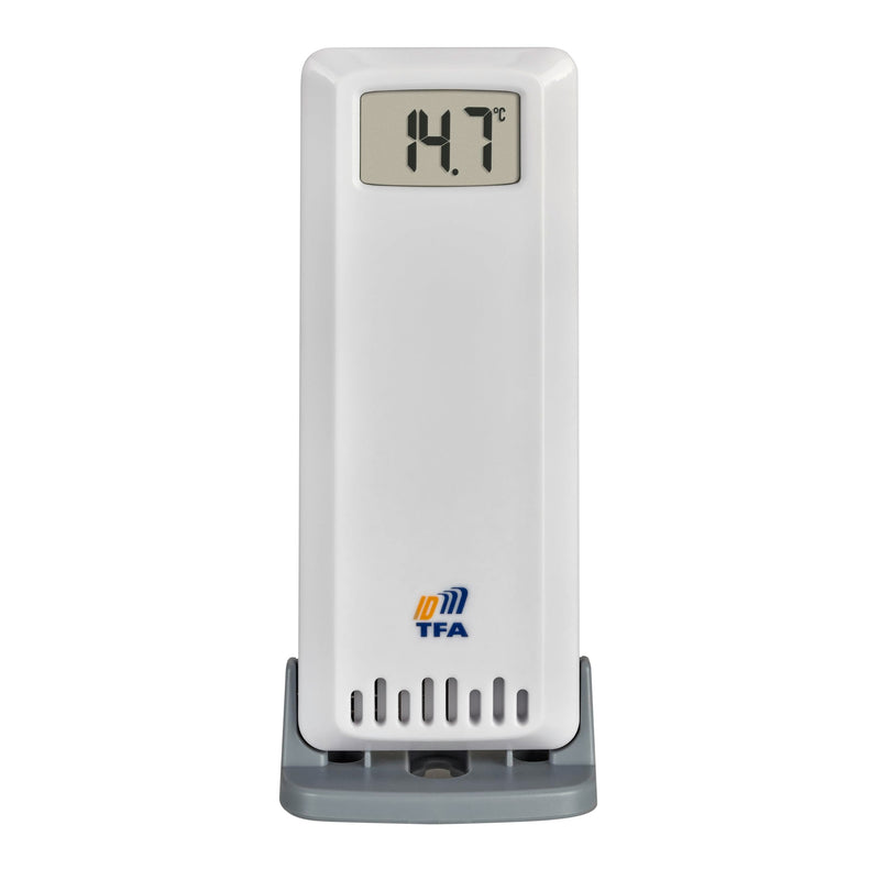 [Australia - AusPower] - TFA Dostmann TFA-ID Replacement / Additional Transmitter ID-A0, 30.3900.02, for Temperature and Humidity, for TFA.me Stations, for Climate Control, Outdoor or Indoor, 100 m Range, 868 MHz, White Thermo-Hygro Transmitter 