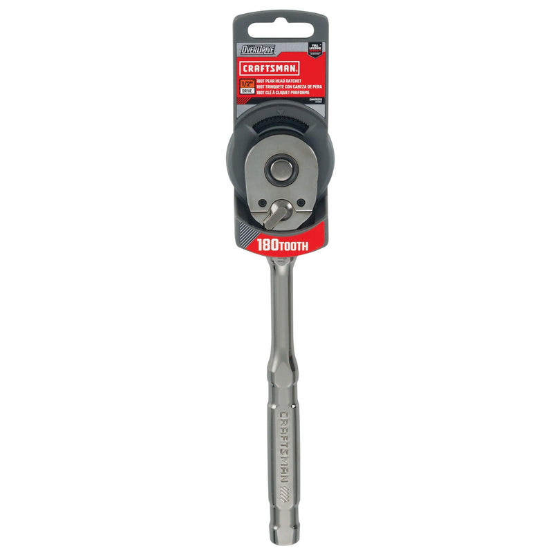 CRAFTSMAN OVERDRIVE 1/2" Drive 180T Pear Head Ratchet (CMMT82113)