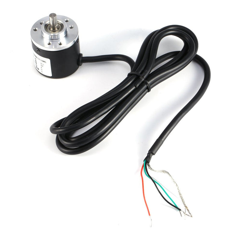 [Australia - AusPower] - Incremental Encoder, Optical Incremental Encoder, 600P R, Optoelectronic Incremental Encoder, 5 V - 24 V, From 2 Phases, Shaft 6 mm 