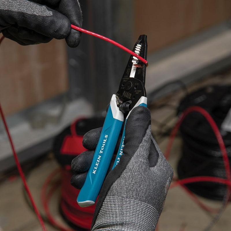 [Australia - AusPower] - Klein Tools K11095 Klein-Kurve Wire Stripper and Cutter, for 8-18 AWG Solid and 10-20 AWG Stranded Wire 