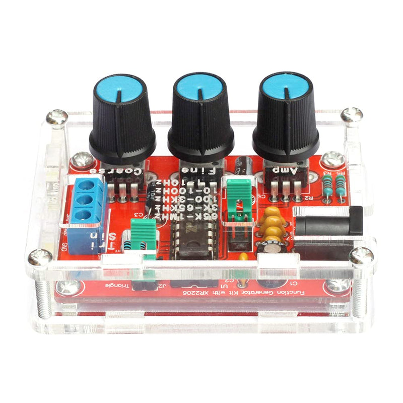 [Australia - AusPower] - Weytoll XR2206 Signal Generator Function Generator Kit Sinus/Triangle/Square Output 1 Hz-1 MHz Adjustable Frequency Amplitude (DIY Kit Finished Product) Fertigprodukt 