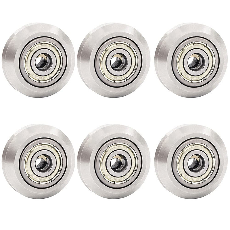 Openbuilds Stainless Steel V-Slot Wheel - 625zz Bearing Pulley Metal Double V Gear Aluminum Extrusion 3D Printer Parts [13pcs of Pack] W Wheel 13