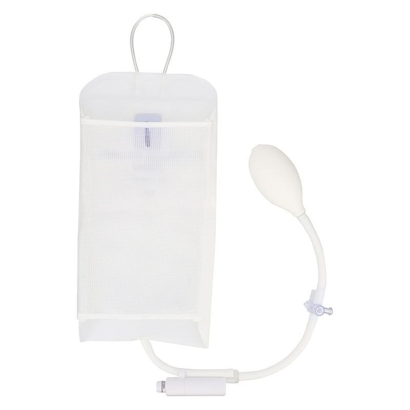 [Australia - AusPower] - American Hospital Supply Medical Pressure Infusion Bag – 3000ml, IV Pole Infusion Sack with 3-Way Stopcock, Color-Coded Gauge | Medical Supplies & Equipment (1 Each) 3000 mL 1 Each 