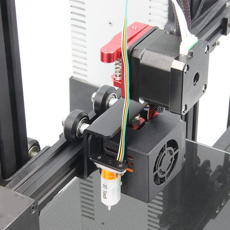 [Australia - AusPower] - Zeberoxyz Direct Drive Plate Extruder with Pulleys Support Kit with Stepper Motor Easy Print Flexible Filaments for Ender-3 Ender 3 Pro CR-10 CR-10S Adapter Plate(Extruder Support Kit with Motor) extruder bracket kit with motor 
