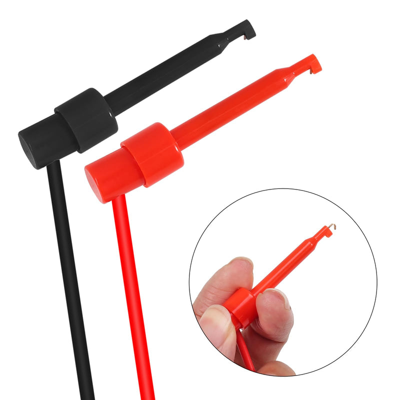 [Australia - AusPower] - DIANN 8pcs Banana Plug to Test Hook Clips Test Lead Cable Line Wire 4mm Banana Plug for Multi-Meter Electrical Test Jumper Wire 1m/3.3ft Electrical Connector 