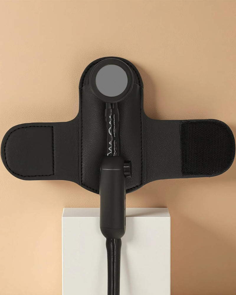 [Australia - AusPower] - Stethoscope Holder Hip Clip for 3M Littmann and Most Stethoscope, Lightweight PU Leather Hip Belt Holder Clip, Compact & Portable Protective Carry 