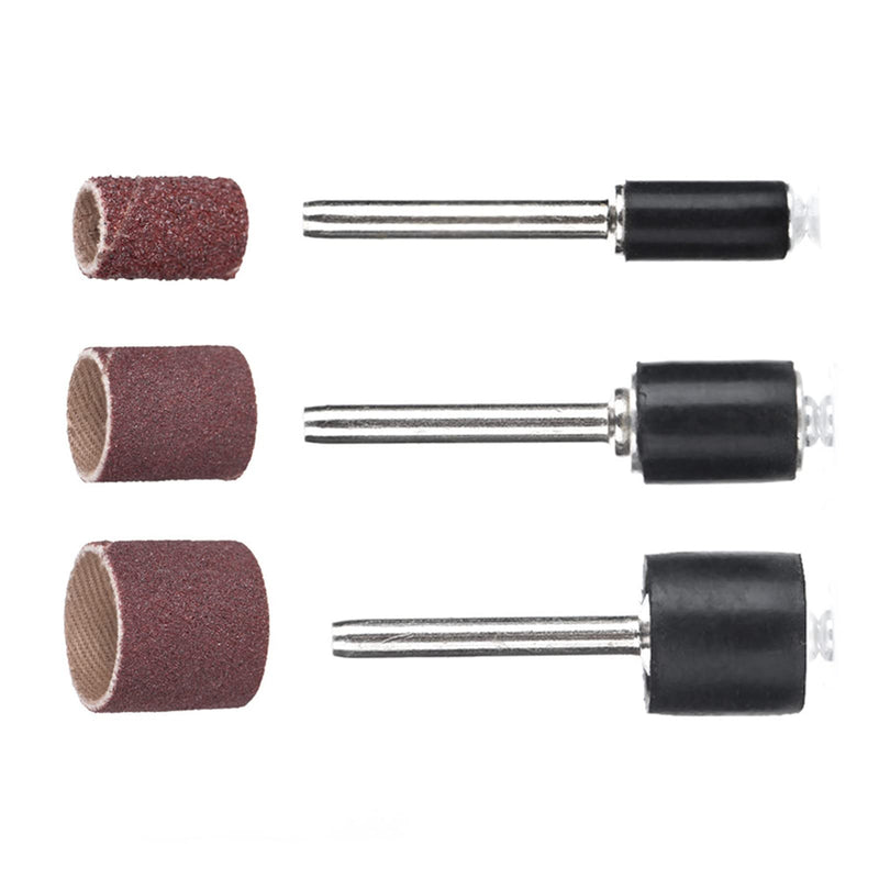 [Australia - AusPower] - Pack of 90 Sand Rings + 12 Pieces Sand Drum, Rotating Sanding Ring, Sand Drum for Sanding and Polishing Tools 