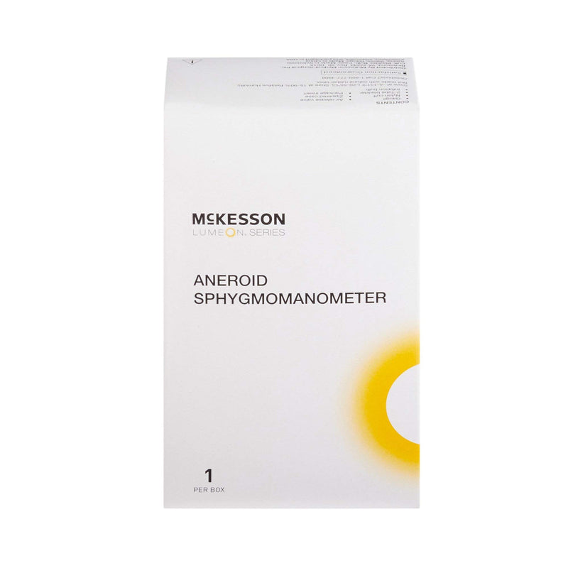 [Australia - AusPower] - McKesson Aneroid Sphygmomanometer – Manual Blood Pressure Cuff Monitor with Carrying Case, Cuff 34-50 cm, Burgundy, 1 Count Large Adult Cuff (34-50 cm) 1 Count 