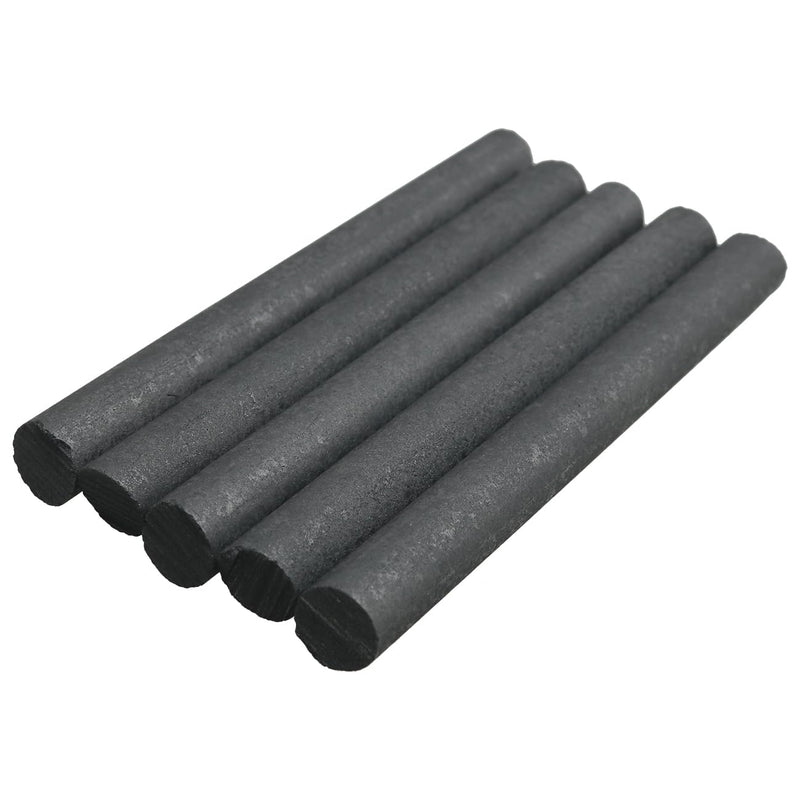 [Australia - AusPower] - 5PCS Graphite Electrode Rod Diameter 10mm Length 9cm Used for Metallurgy Electronics Machinery Chemical Light Industries Original Battery Electrode Conductive Rod Physical Experiment 
